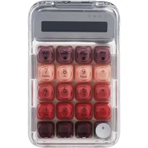 Lipstick-Style 3-Mode  Mechanical Numpad -  5.2/2.4G /USB-C Wired, Adjustable White Backlit, Hot-Swappable Gateron Switches, Compatible with /Windows/iOS/Android