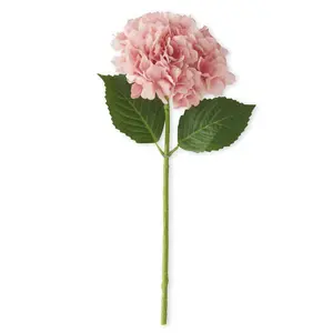 20 Inch Coral Real Touch Hydrangea Spray