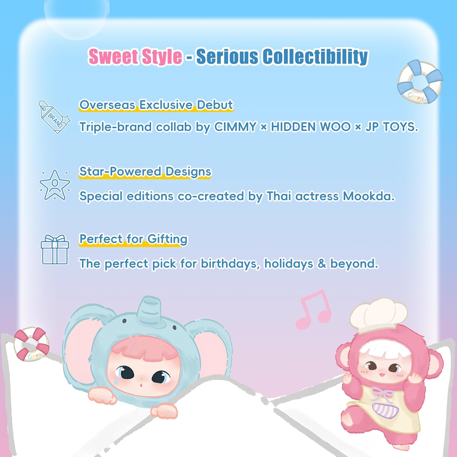 The "Party Invitation" doll series - randomly designed, crazy yet adorable action dolls - limited edition collectible toys - suitable as gifts for girls and boys on Christmas, holidays and birthdays