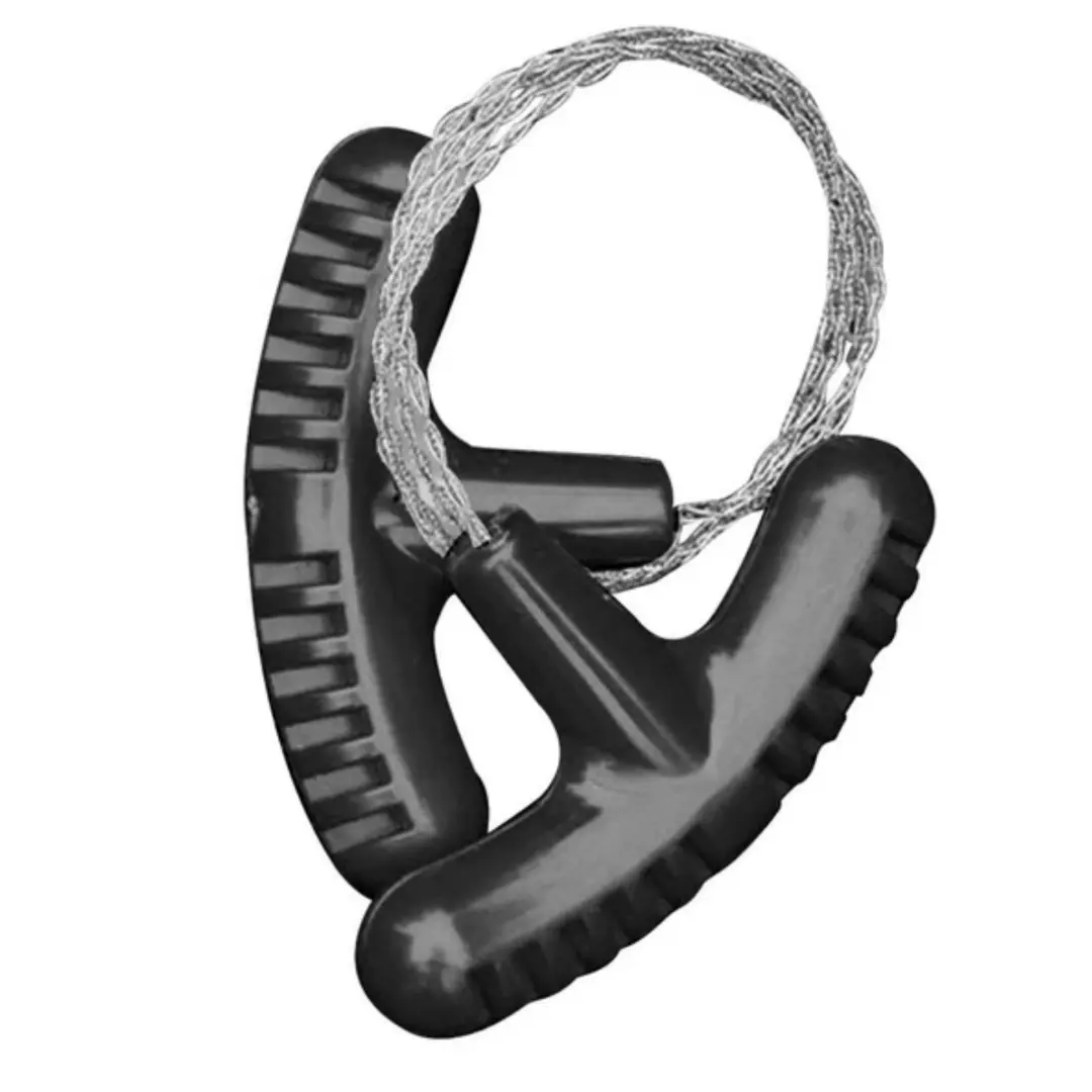 Outdoor Survival Essentials: Wire Saw for Cutting wood. Pocket sized, durable, and weather-proof.