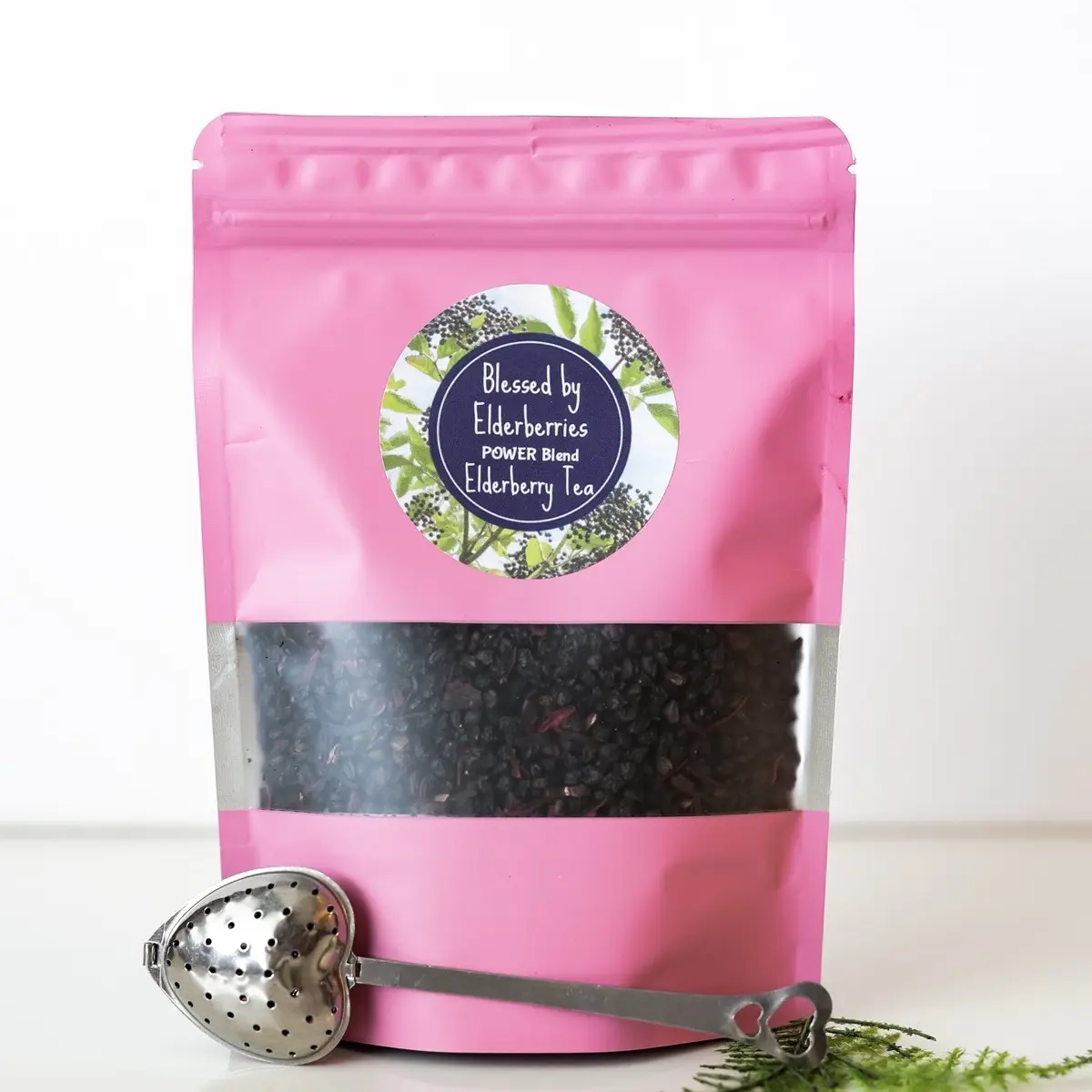 Blessed by Elderberries Power Blend Dried Elderberry Tea Blessed by Elderberries Power Blend Dried Elderberry Tea