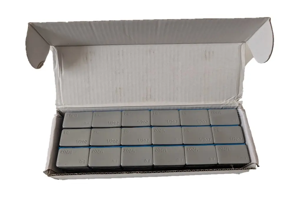 1/2oz, 0.5oz, Low Profile, Gray, Adhesive Stick On Wheel Weights 180PCS