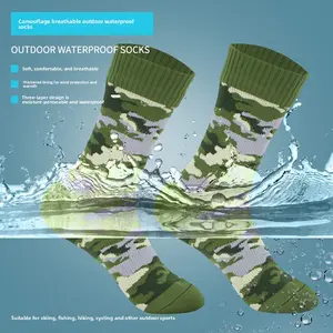 Waterproof breathable long socks for outdoor hiking, wading, camping, winter delivery, cycling, anti-freeze skiing, and warmth retention