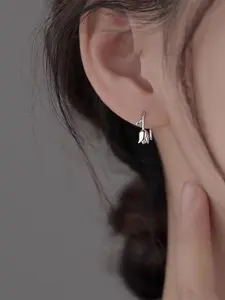 Elegant Tulip Shape Flower Design Earrings, Fashionable Jewelry for Women, Trendy All-match & Exquisite Jewelry for Birthday Gift
