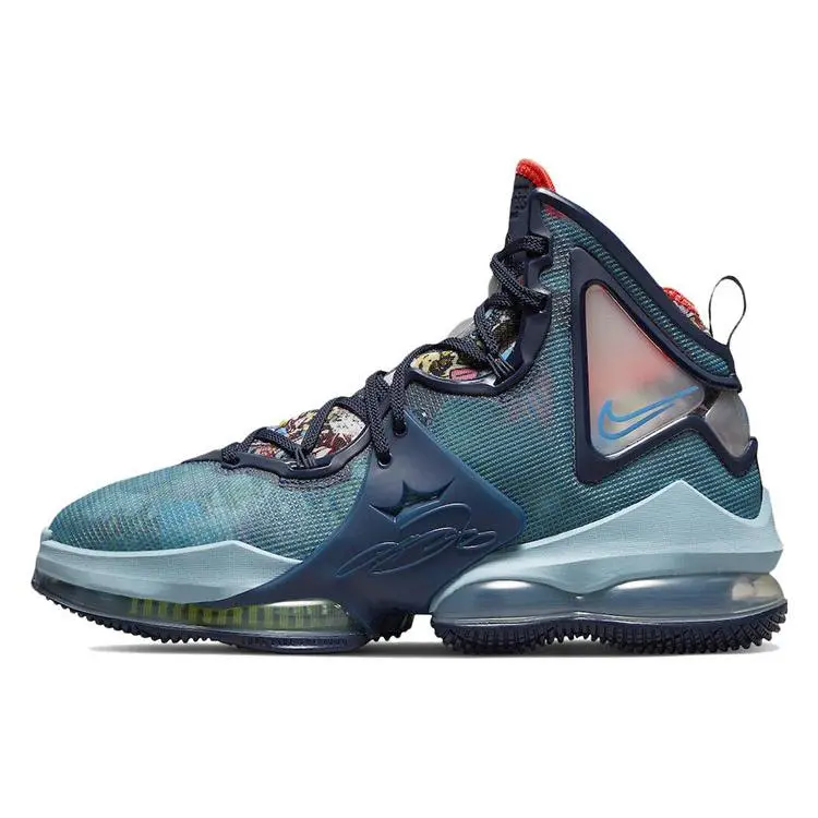 Nike LeBron 19 Ep Fast Food Dutch Blue' Comfort High Top Basketball Shoes Men's DC9340-400
