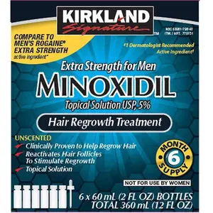 Easter Gift – Minoxidil Hair Regrowth Treatment 5% Extra Strength for Men, 2 fl oz, Pack of 6 – Hair Care Solution