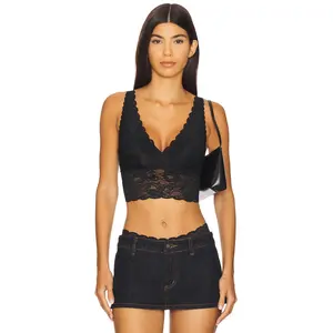 Cosabella Never Say Never Longline Bralette in Black