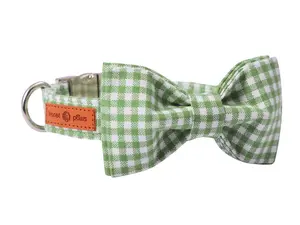 Lionet Paws Adjustable Dog & Cat Collar with Bowtie, Durable & Comfortable for X-Small Pets, Neck 8-12in