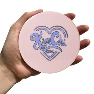 KimChi Chic Beauty Round Compact Mirror for Flawless Makeup - Cosmetic Beauty Accessory Lavender, Green, or Pink
