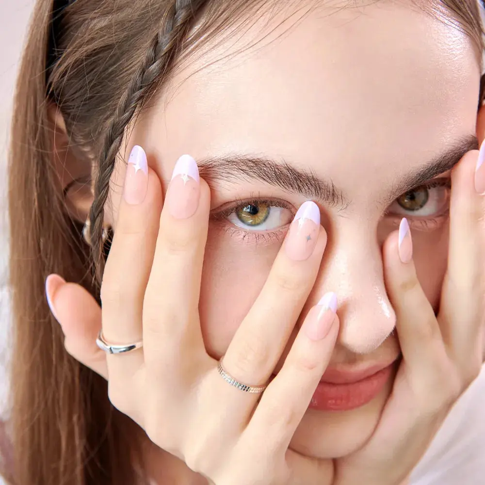 [MUZMAK] Nail Tips in Periwinkle (Almond)
