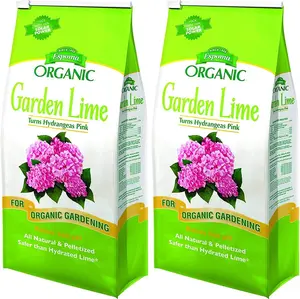 Organic Garden Lime; Raises Soil pH and Helps Turn Hydrangeas Pink! Contains pelletized dolomitic Lime and can be Used for Organic Gardening; 5 lb. Bag - 2 Pack