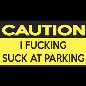 10pk Fu*king Suck at Parking Stickers - Personalize Your Commute with Humorous Parking Reminder Sticker