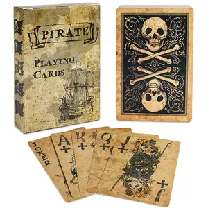 Vintage Style Playing Cards, Set of 55, Youth Toy, Smooth Shuffling, Ideal for Tabletop Parties, Outdoor Activities, Game Party Cards