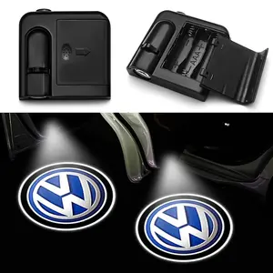 LED Car Welcome Light Door Projection Lamp Ground Lighting Logo Projector Exterior Modification Decoration Car Light Embellishments for Volkswagen