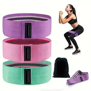 Summer Exercise Resistance Loop Bands, 3 Counts/set Stretch Squat Resistance Bands, Yoga Stretch Bands, Gym Exercise Equipment for Home Workout, Workout Accessories