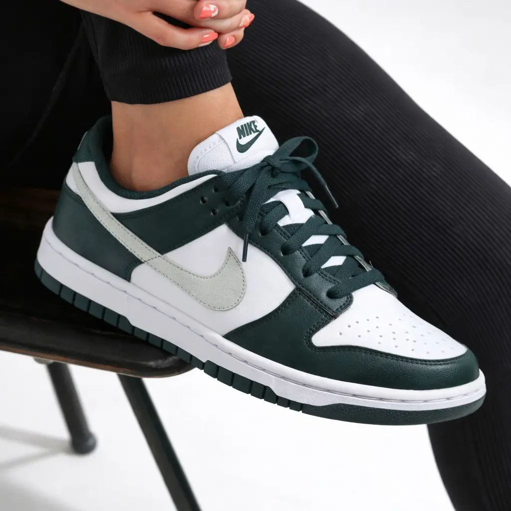 Nike Dunk Low Seaweed Metallic IO7450-364 Women's Fashion Sneaker New Nike Dunk Low Seaweed Metallic IO7450-364 Women's Fashion Sneaker New