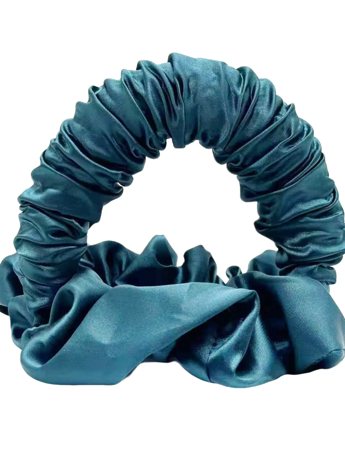 No Heat Curling Sleep Scrunchie for Hair, Satin Pillow Scrunchie, Velvet Material, Comfortable No Heat Ponytail Holder, Wavy Curly Scrunchies, Hair Accessory
