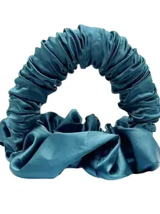 No Heat Curling Sleep Scrunchie for Hair, Satin Pillow Scrunchie, Velvet Material, Comfortable No Heat Ponytail Holder, Wavy Curly Scrunchies