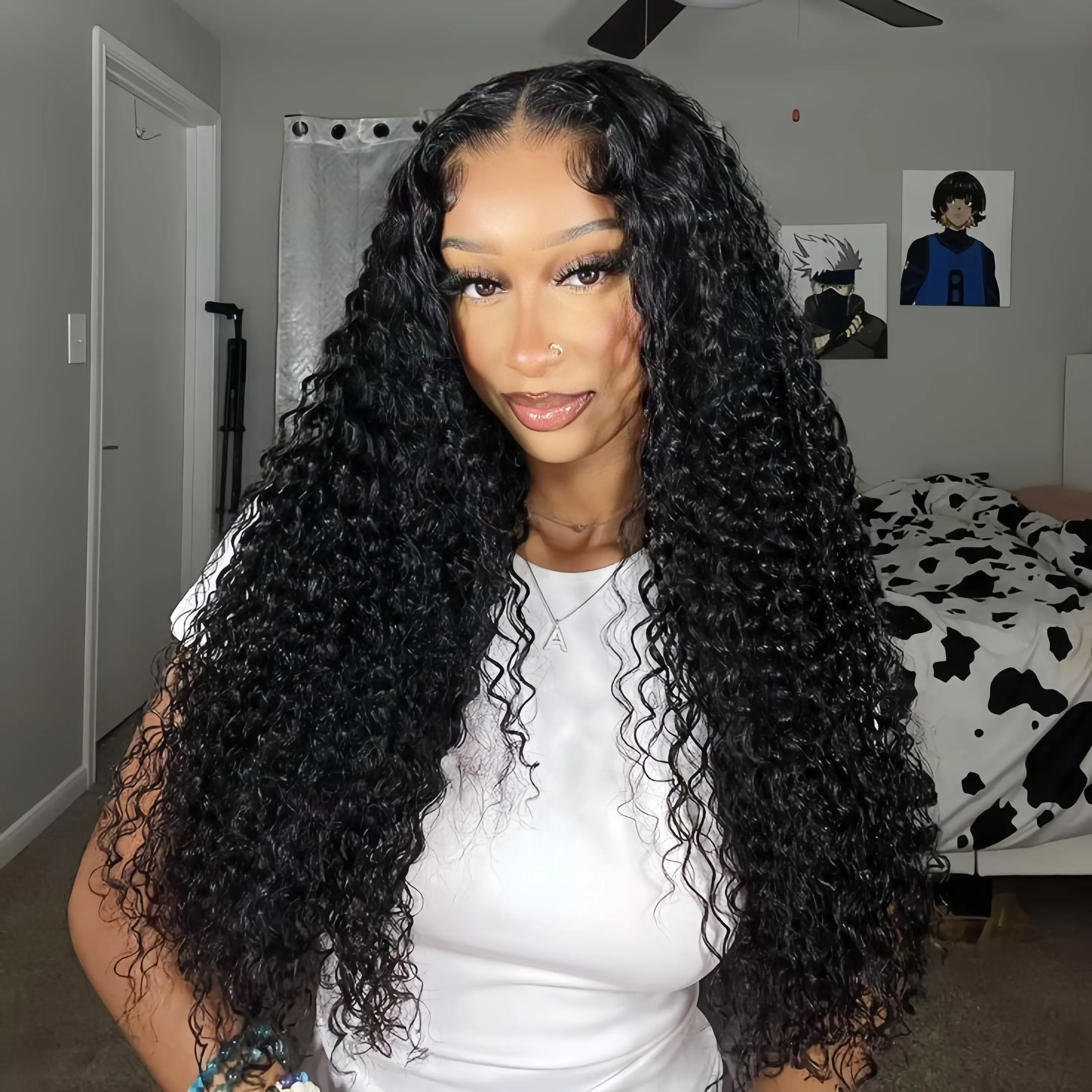 CheetahBeauty 200 Density 13×6 HD Transparent Lace Front Deep Wave Wig Human Hair Pre Plucked Pre Cut Deep Wave Wig for Black Women #SummerWins #DealsForYouDays