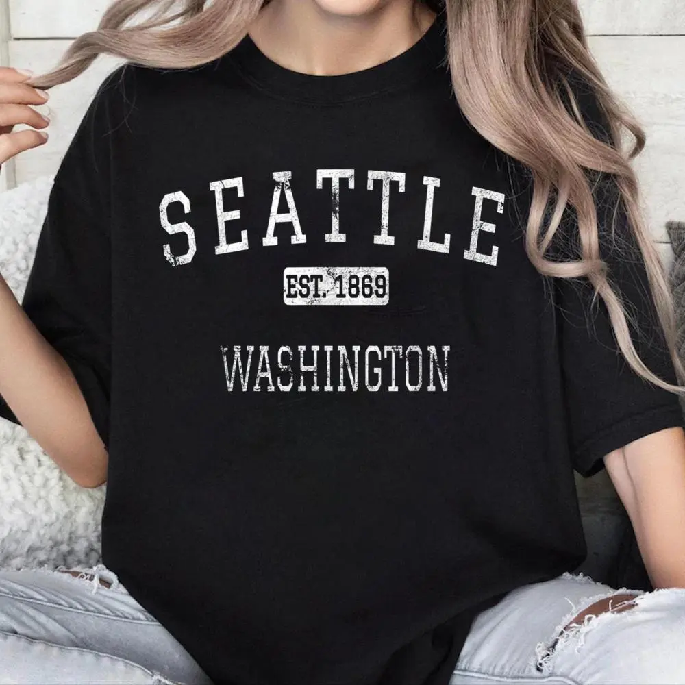 100% Cotton Seattle Washington WA Vintage T-Shirt