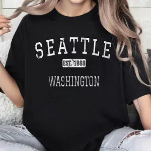 100% Cotton Seattle Washington WA Vintage T-Shirt