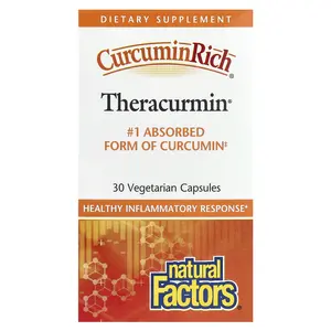 Natural Factors CurcuminRich, Theracurmin, 30 mg, 30 Vegetarian Capsules