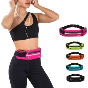 Running Waist Pack Stealth Waist Pack Marathon Fitness Belt Bag Invisible Belt Bag Water Bottle Holder Sweatproof Phone Pouch for Hiking Travel