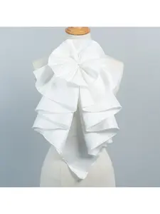 Cross-border French spring new style Casual Chic Korean version women's shirt ruffled collar professional commuting women's white shirt outerwear false collar Lady Womenswear