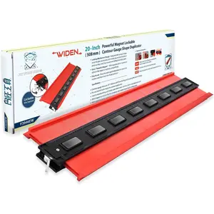 Metal-LOCK-- -Attached 20 inch (508mm) Lockable &  Scale Widen Profile Contour Shape Duplicator Gauge Convenient for  Attraction