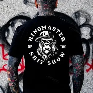 Ver.3 Ringmaster Of The Shit Show Monkey Print T-shirt, Hoodie & Sweater - Unisex Sizes S-5XL