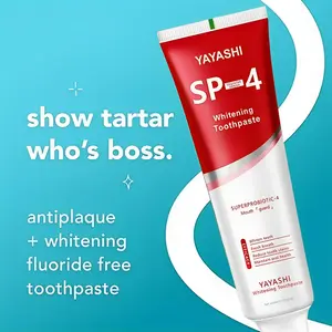 YAYASHI SP-4 Toothpaste Advanced Oral Care with Probiotics Long-lasting Fresh Breath Enamel Protection Whitening Activated Charcoal