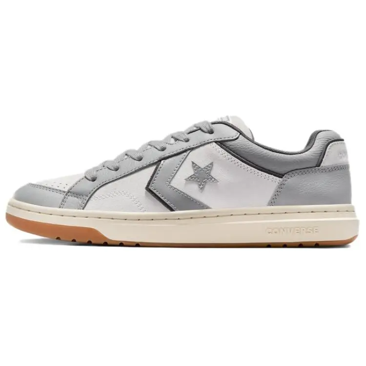 Converse Pro Blaze Classic Low-Top Sneakers - Unisex Athletic Casual Walking Sports Trainer with Comfortable, Non-Slip, Durable Design in Gray-White, House White Official Maison Mihara Shoes