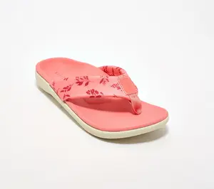 Revitalign OrthoticFloral Thong Sandals - Dahlia Botanical