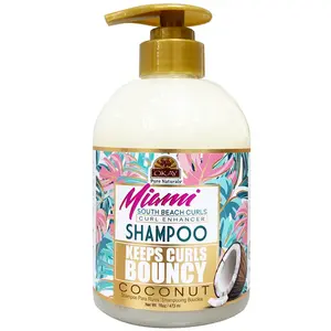 OKAY Miami South Beach Curls Coconut Shampoo - Curl Enhancing, Frizz-Control, Moisturizing Shampoo for Curly & Wavy Hair - 16oz