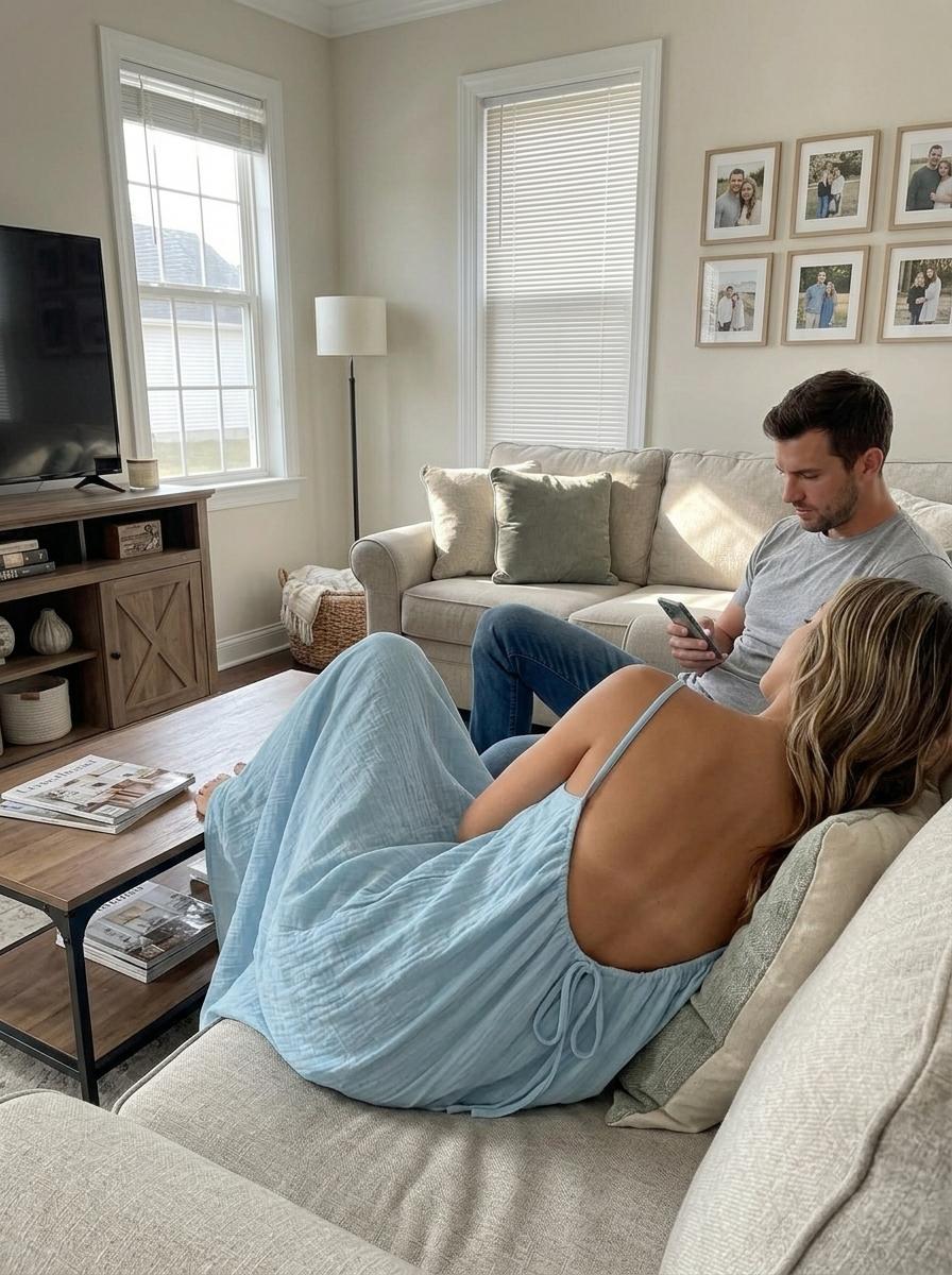 Women's Solid Color Cami Strap Loungewear Backless Dress, Lightweight Elegant Sleeveless Long Lounge Dress for Summer, New Arrival Soft Sleepwear for Indoor Wear | Loose-Fit Cozy Home Essential Comfortable for Home, Spaghetti Womenswear, Travel Breathabl