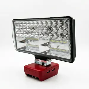 Wireless Flood Work Light for Milwaukee 18v Lithium Battery, Adjustable LED Lighting for Construction Sites & Outdoors, Durable Design, High Lumen Brightness