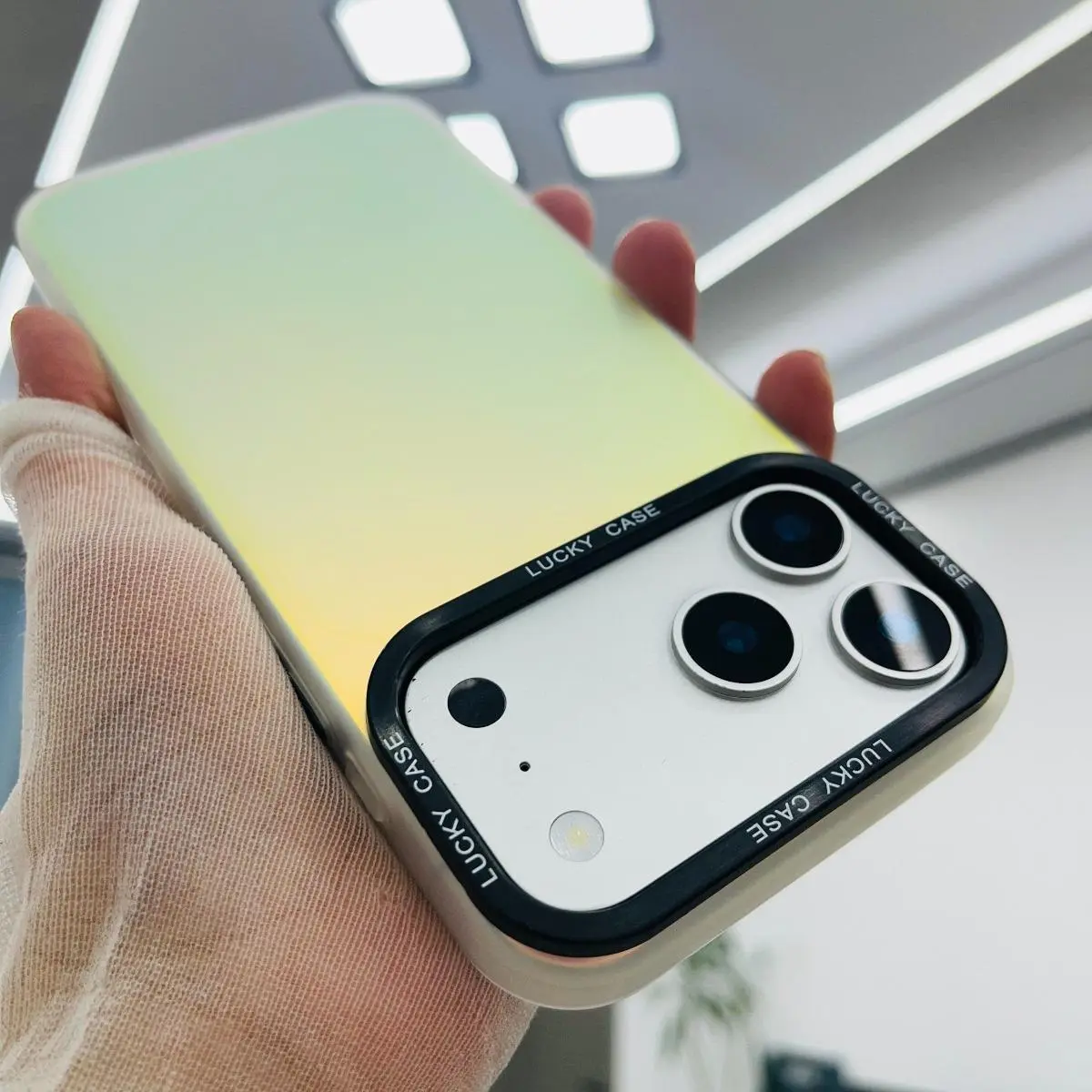 For Simple IMD Chameleon Skin Skin Sense Aurora Laser gradual change Cool Color For iPhone 17 16 15 14 13 12 11 Pro Max Plus 17 AIR Protection clear phone Case Cover