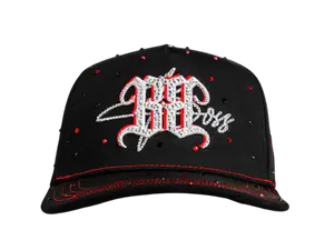BIGG BOSS BB ROSE RED BLACK SNAPBACK HAT BBBBFLOR BKRED