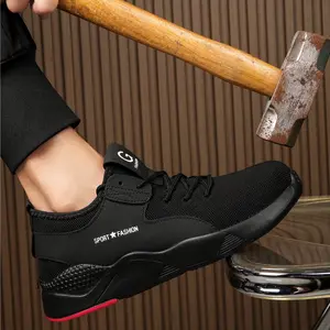 Men's Construction Safety Shoes, Work Shoes, Anti Smashing and Anti Piercing Work Shoes