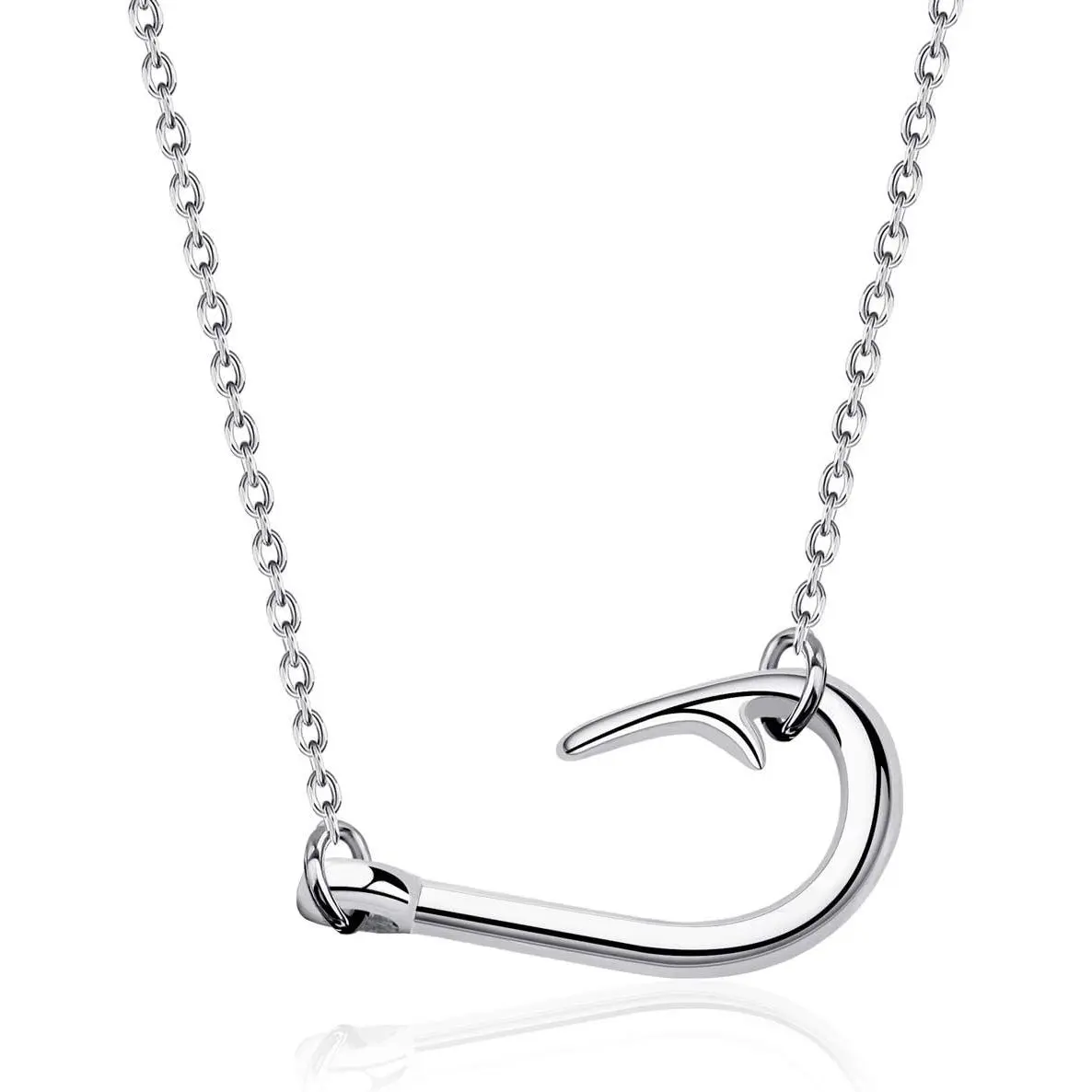 Fish Hook Necklace - Fishing Pendant Jewelry Gift for CoupleValentine's Day gifts