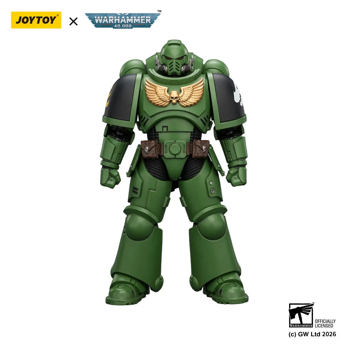 JOYTOY Warhammer 40k  1/18  Action Figure Salamanders Intercessor with Bolt Rifle, Bolt Pistol and Chainsword JT03875 Birthday Gifts