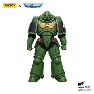 JOYTOY Warhammer 40k  1/18  Action Figure Salamanders Intercessor with Bolt Rifle, Bolt Pistol and Chainsword JT03875 Birthday Gifts