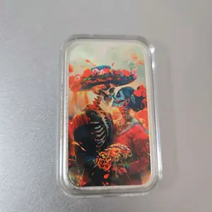 Silver Bar Decoration 1oz Unique Design Artistic Elements Ideal for Collectors and Decorative Use