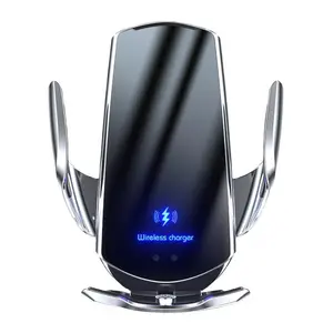 15W Wireless Car Charger, Automotive Electric Induction Wireless Charger, Car Vent Mount Bracket, Fast Charging Auto-clamping Car Phone Holder Mount, Fully Automatic Charger