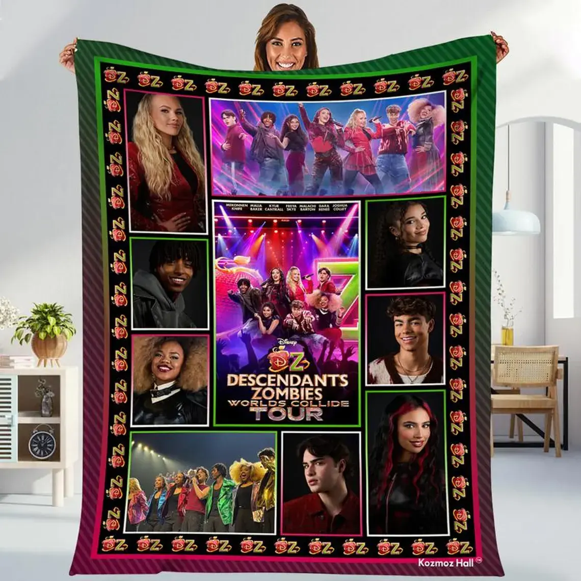 Milo Manheim fleece blanket Addison Wells Twilight of the Vampire blanket Dawn of the Vampires merch Collide Tour merch
