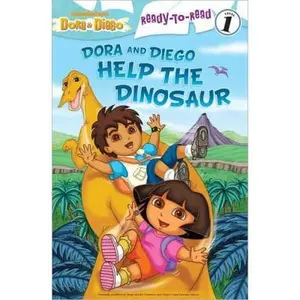USED-Dora and Diego Help the Dinosaur (Dora & Diego: Ready-to-Read: Level 1) by Bergen, Lara (Paperback)