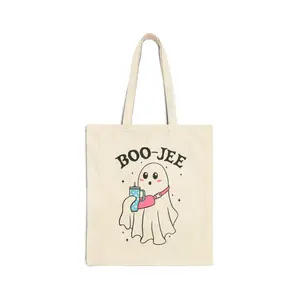 Canvas Halloween Totebag Trick or Treat Candy Bag