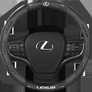 3D Embossed Non-slip Steering Wheel Cover 38CM for Lexus ES200 ES260 ES300 RX300 LS500h GS300 IS250 IS300 CT200h LX570 GX NX UX