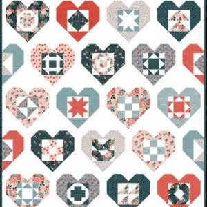 Vintage Charm Wholehearted Quilt Boxed Kit