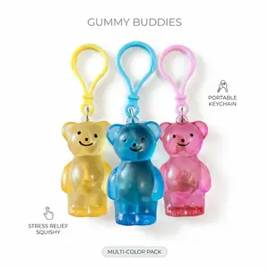 Super Squishy Bear Keychain – Stress Relief Mini Toy, Cute Squeeze & Fidget Fun for Kids & Teens!